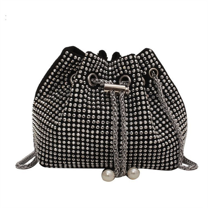 Damen elegante Beuteltasche mit Perlenverzierung Nord Taschen