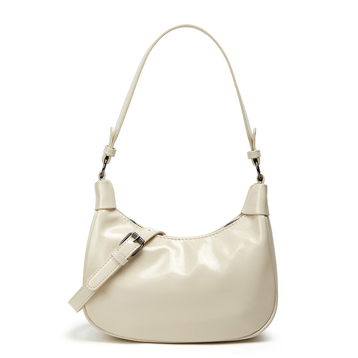 Damen Schultertasche mit elegantem Faltendesign und verstellbarem Trageriemen Nord Taschen