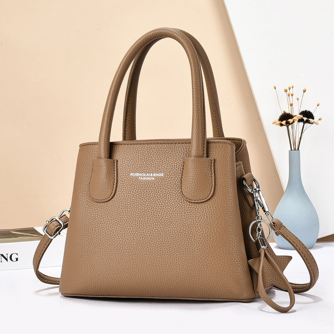 Damen modische Handtasche mit strukturiertem Obermaterial und abnehmbarem Schultergurt Nord Taschen