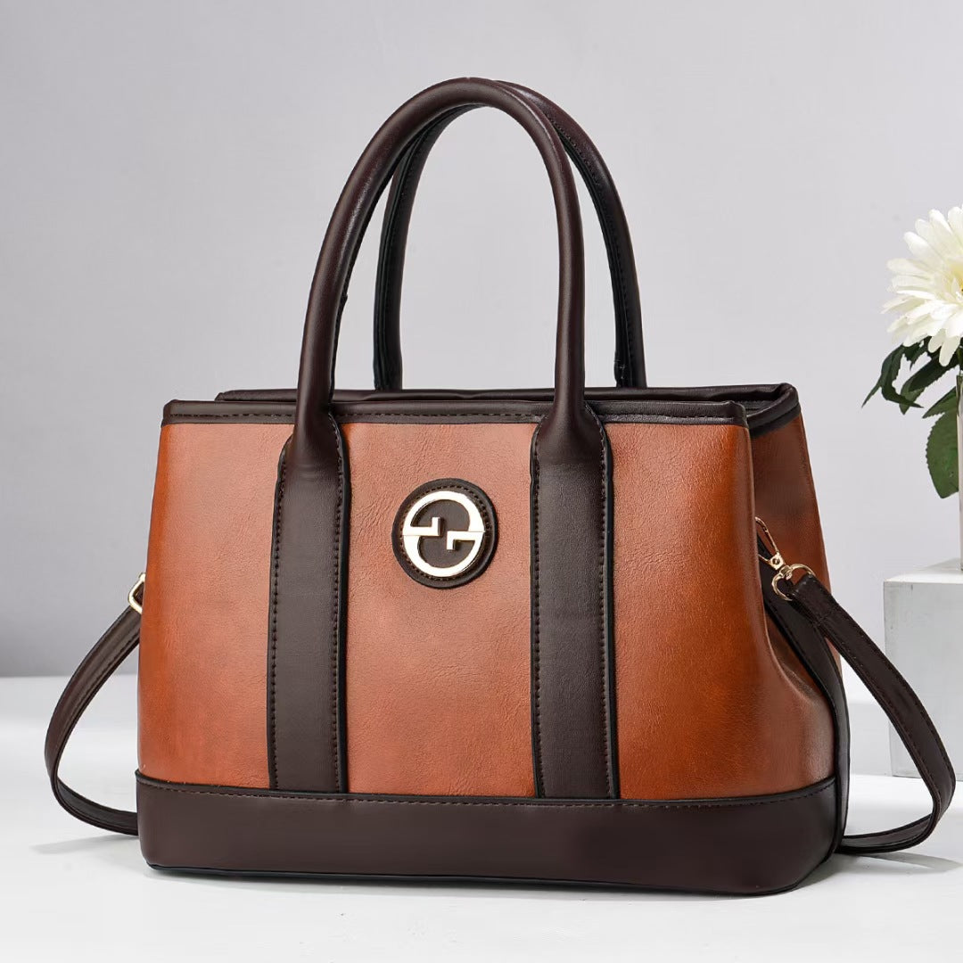 Damen elegante Handtasche mit glänzenden Akzenten Nord Taschen