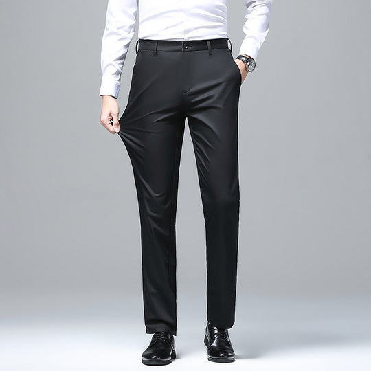 Herren Elegante Slim‑Fit Chino‑Hose mit Bügelfalte und Stretchkomfort Nord Taschen