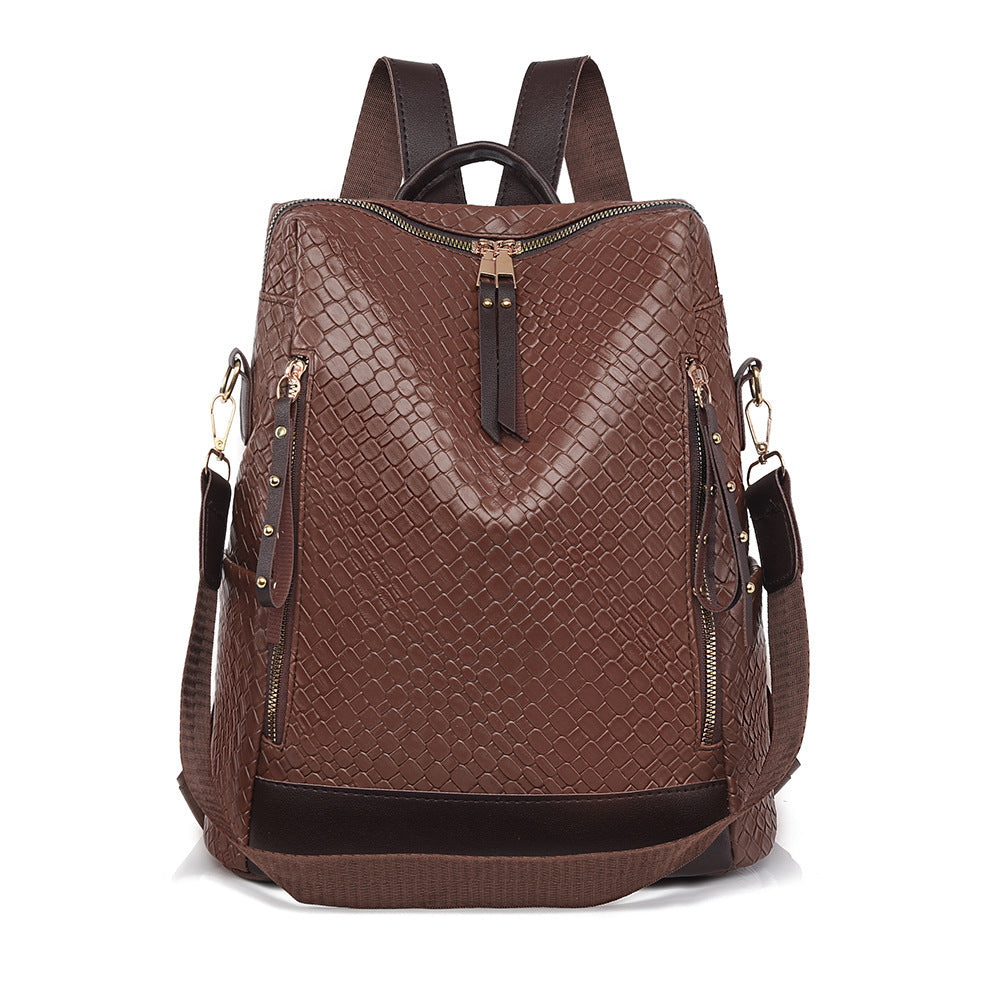 Damen eleganter Rucksack mit trendigem Schlangenleder-Design Nord Taschen