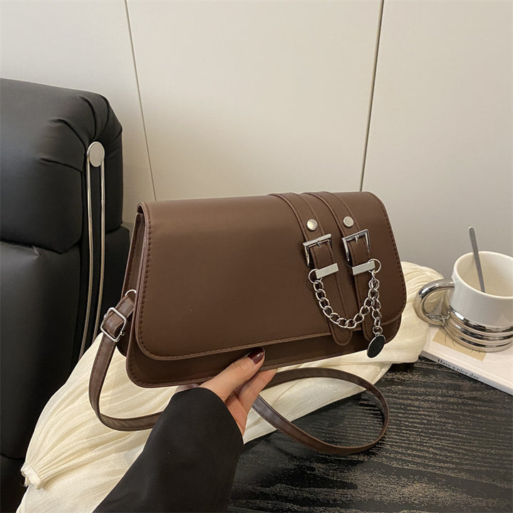 Damen elegante Umhängetasche mit modischem Kettenakzent Nord Taschen
