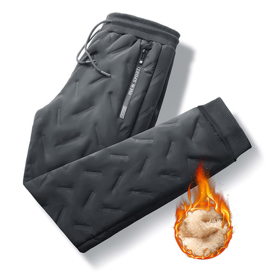 Herren Gepolsterte Thermo-Jogginghose mit Steppstruktur und Teddyfutter Nord Taschen