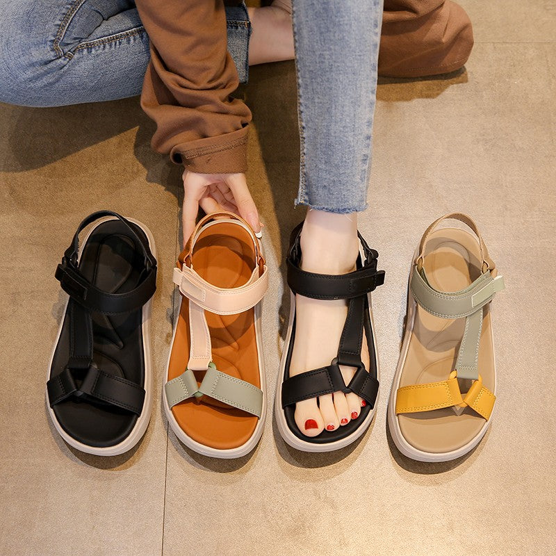 Damen Komfortable Sandalen mit verstellbaren Riemen und dämpfendem Fußbett Nord Taschen
