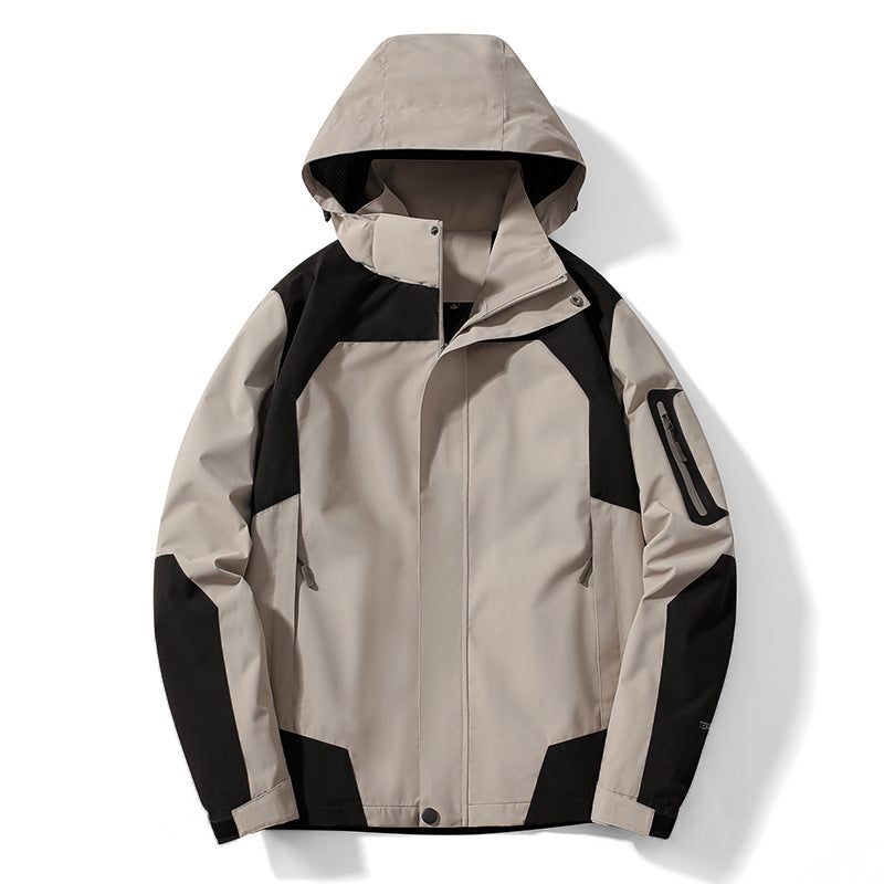 Herren technische Softshell‑Jacke mit abnehmbarer Kapuze, wasser- und winddichter Membran sowie Ärmel‑Utilitytasche Nord Taschen