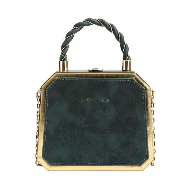 Damen elegante Handtasche im geometrischen Design mit goldenen Akzenten Nord Taschen