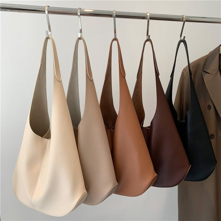 Damen Hobo-Tasche aus hochwertigem Leder mit kapuzierter Form Nord Taschen