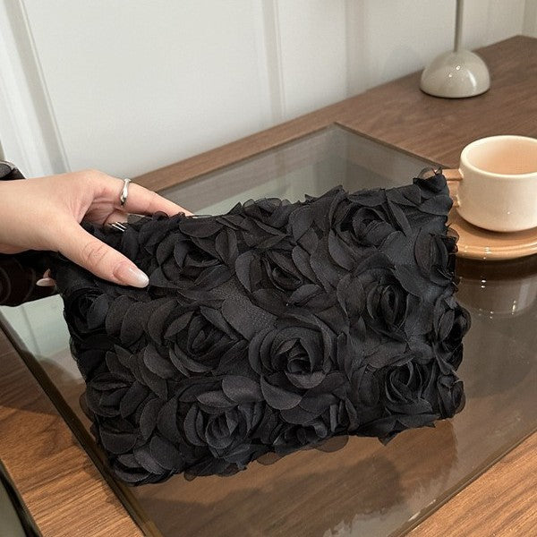 Damen romantische Clutch-Tasche mit floralen Akzenten Nord Taschen