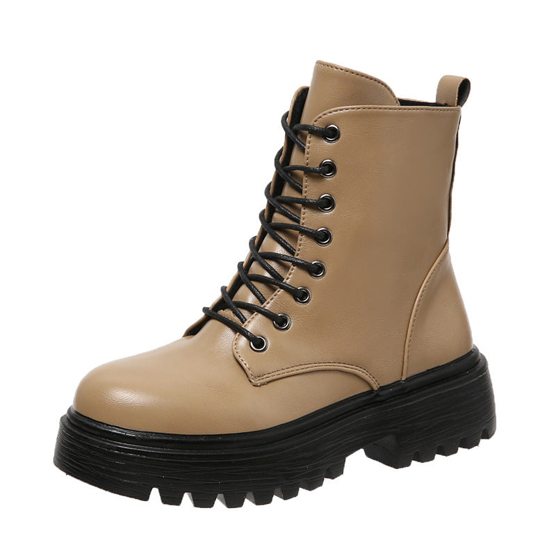 Damen Schnürstiefel mit robustem Profil und modischer Schnürung - Vittorelli