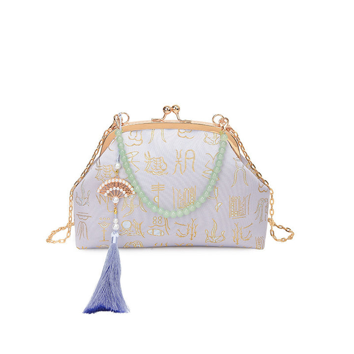Damen elegante Clutch mit einzigartigem Anhänger Nord Taschen
