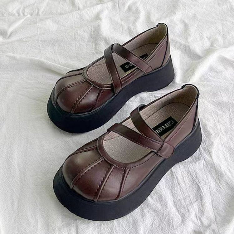 Damen Bequeme Plateauschuhe mit verstellbarem Riemen und stützendem Fußbett Nord Taschen