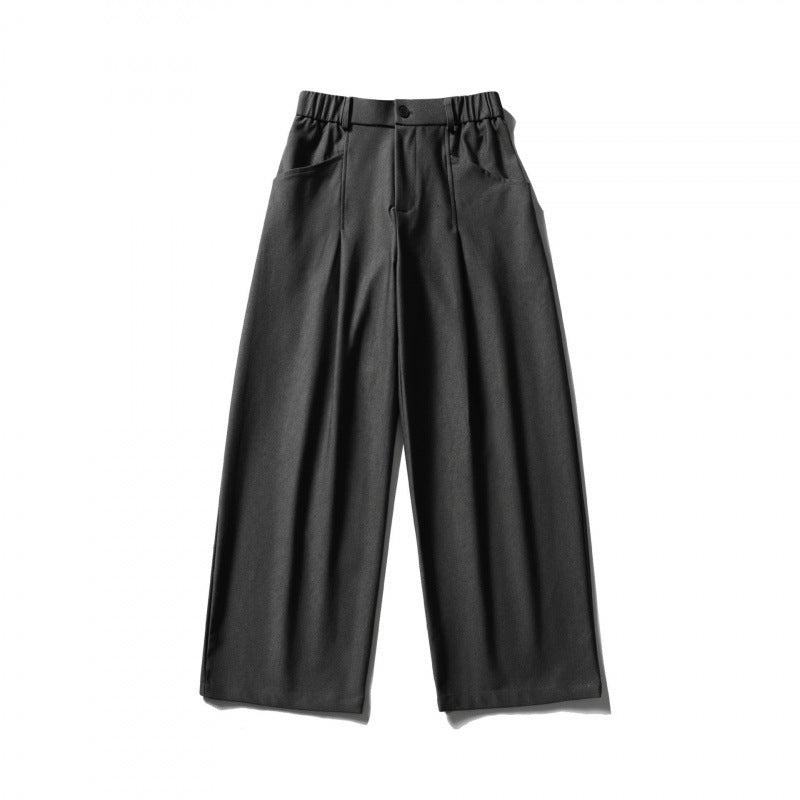 Damen Hochtaillierte Culotte‑Hose mit elastischem Rückenteil, soften Twill und dekorativen Vorderfalten Nord Taschen