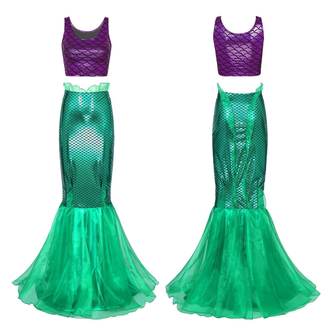 Damen Meerjungfrau-Kleid mit schimmerndem Oberteil und voluminösem Tüllrock Nord Taschen