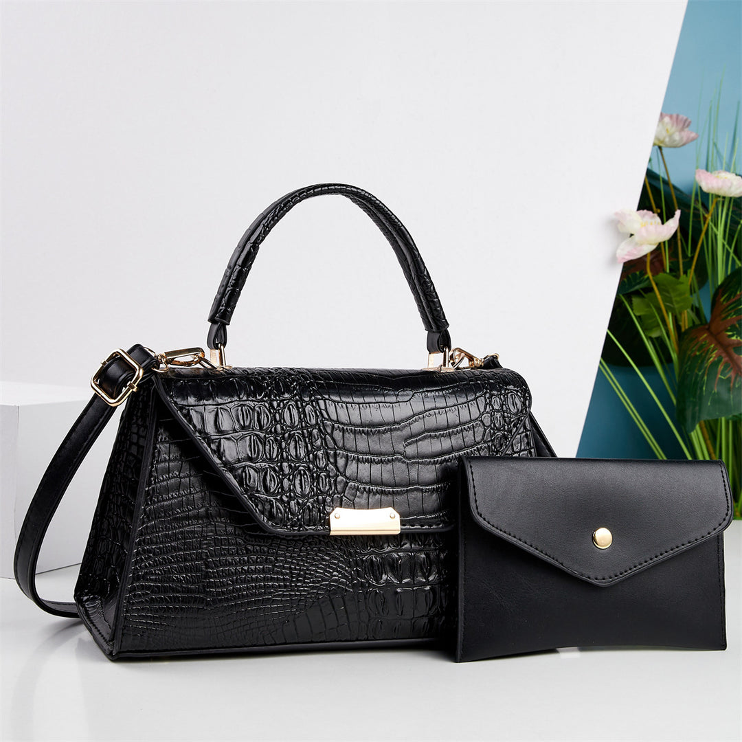 Damen Handtasche mit elegantem Krokodillederdesign Nord Taschen