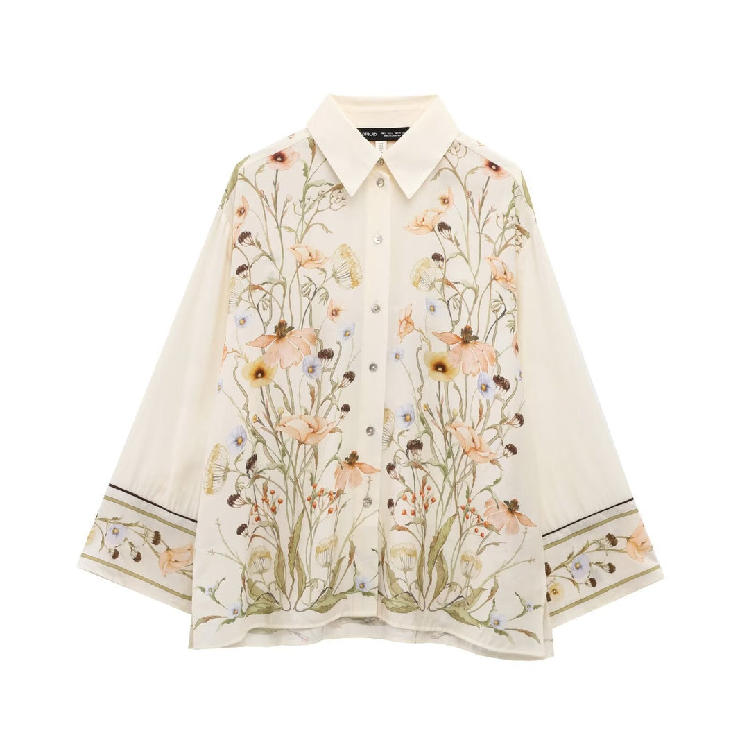Damen Palazzo-Hose mit floralen Mustern