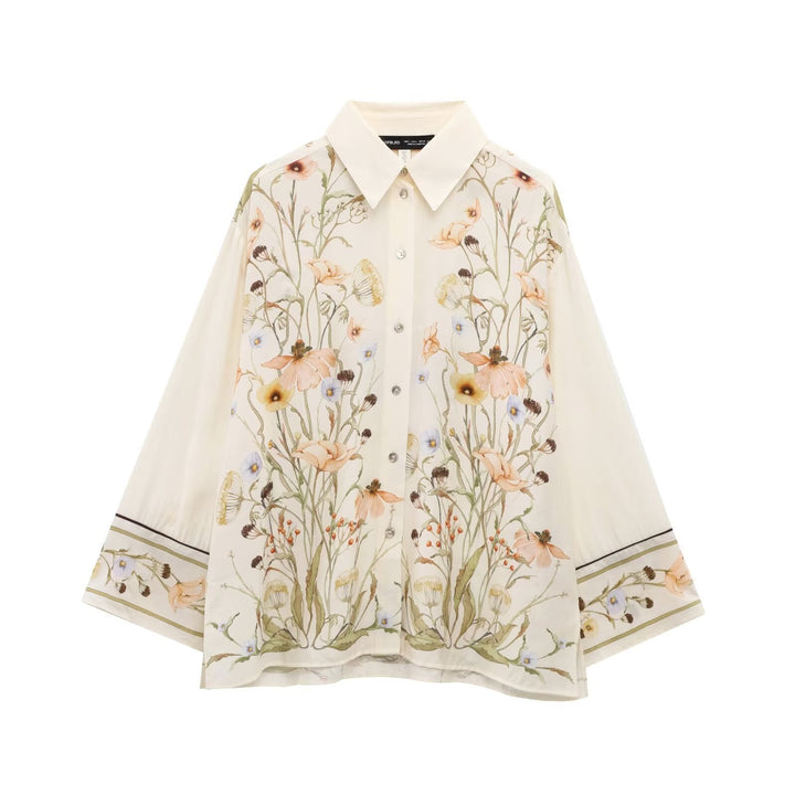 Damen Palazzo-Hose mit floralen Mustern