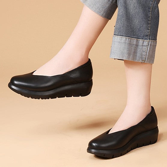 Damen Bequeme Wedgeslipper mit gepolstertem Innensohle und rutschfester Sohle Nord Taschen