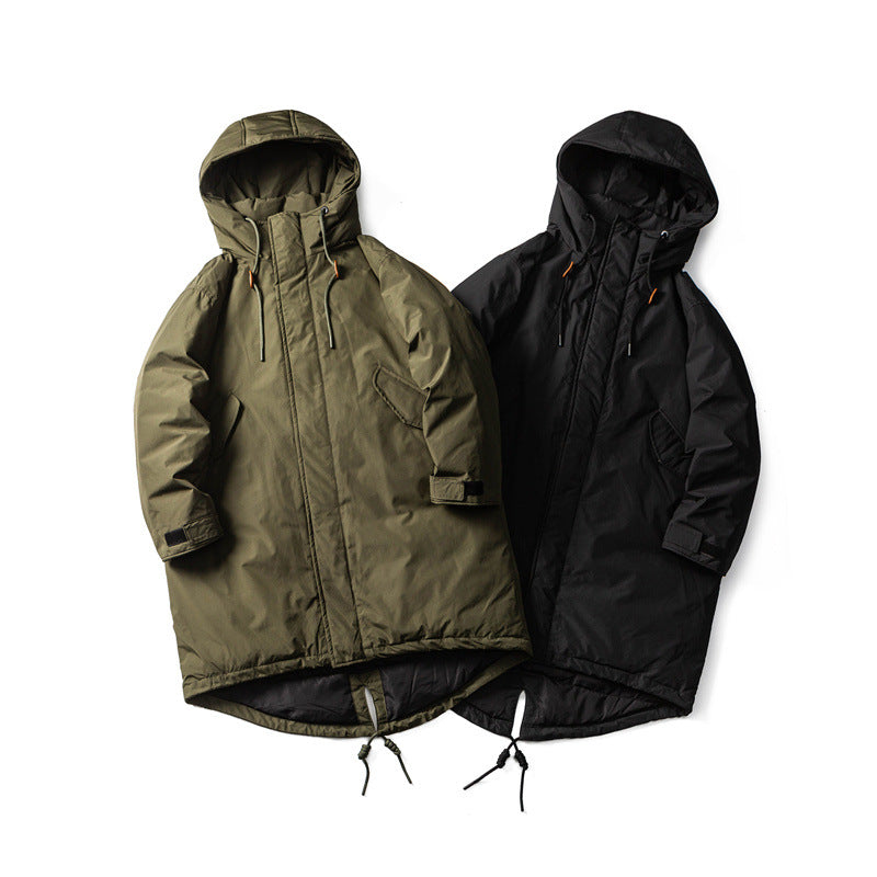 Herren Wasserdichter Thermo-Parka mit verlängerter Rückenpartie und Kapuze Nord Taschen