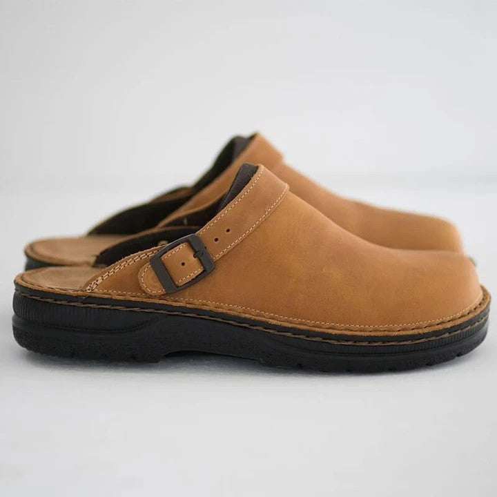 Damen Komfortable Clogs aus hochwertigem Wildleder mit anatomischer Fußbettgestaltung Nord Taschen