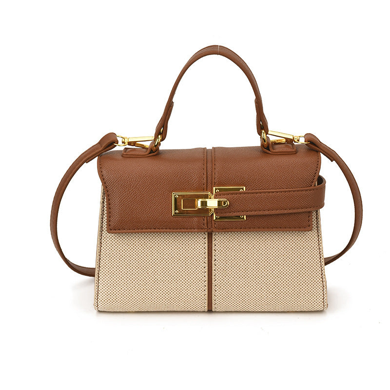 Damen strukturierte Handtasche mit elegantem Kettenverschluss Nord Taschen