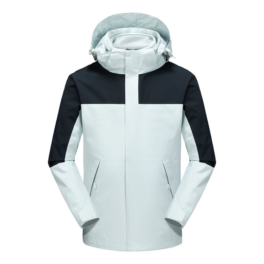Herren Wasserabweisende Softshell-Jacke mit verstellbarer Kapuze und verdeckten Reißverschlusstaschen Nord Taschen