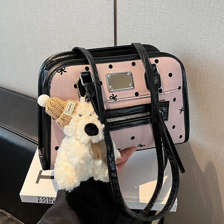 Damen modische Handtasche mit verspieltem Punktedesign Nord Taschen