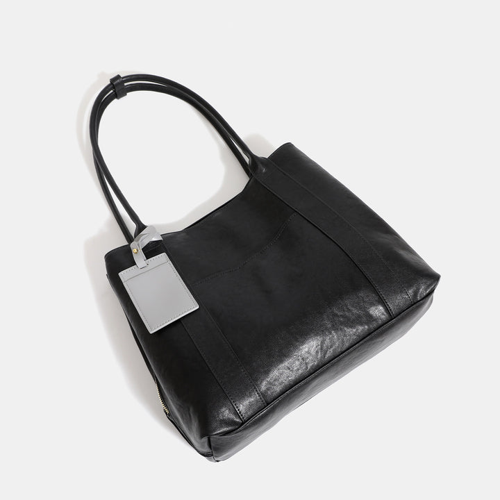 Damen Shopper-Tasche aus hochwertigem Kunstleder mit praktischem Innenlayout Nord Taschen