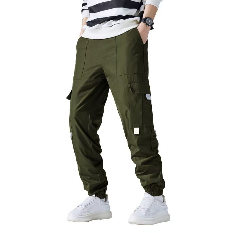 Herren Technische Utility-Cargohose im Joggerstil mit Tunnelzug & elastischen Knöchelbündchen Nord Taschen
