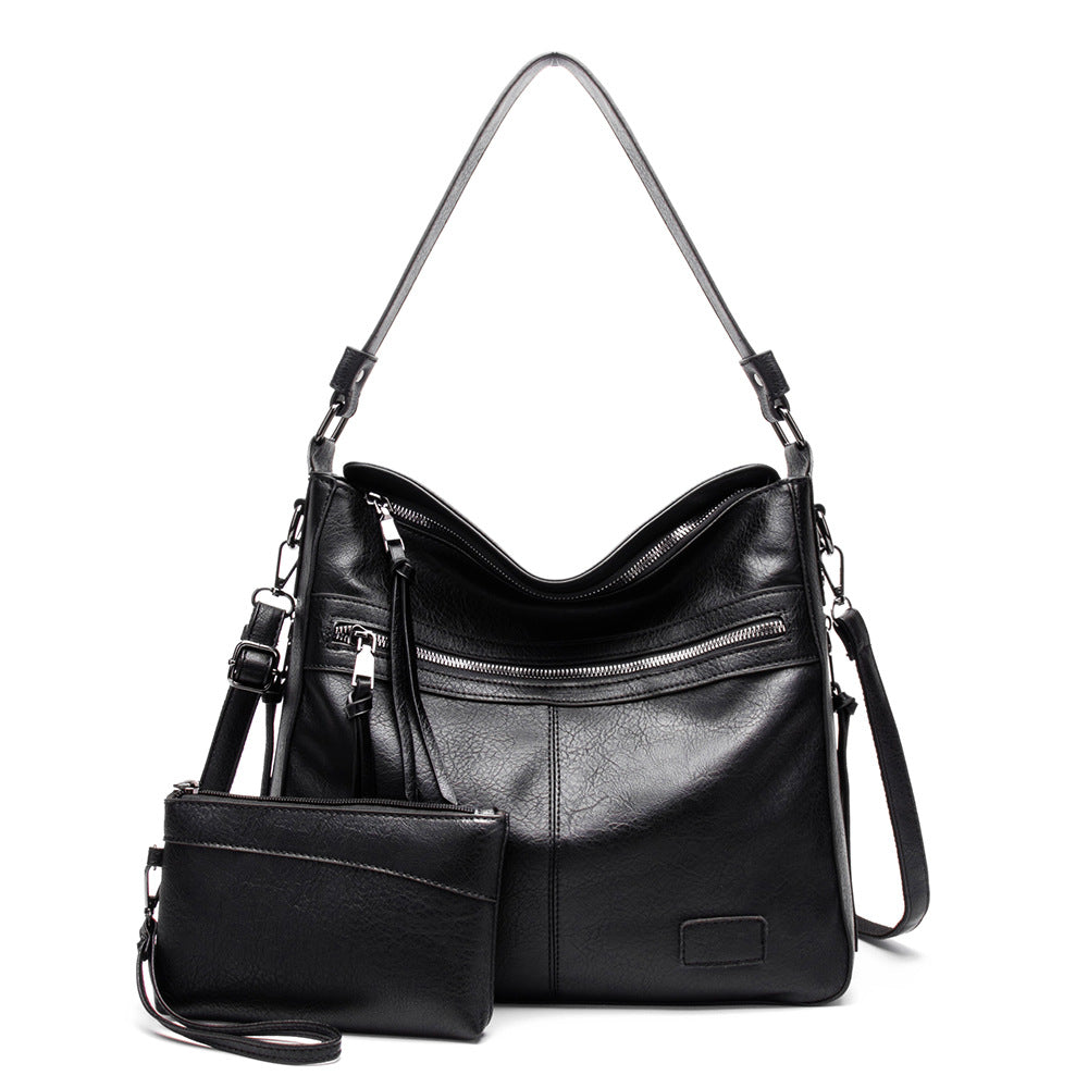Damen Hobo-Tasche mit abnehmbarem Kosmetiktäschchen und eleganten Reißverschlussfächern Nord Taschen