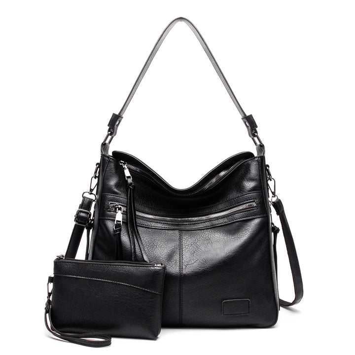 Damen Hobo-Tasche mit abnehmbarem Kosmetiktäschchen und eleganten Reißverschlussfächern Nord Taschen