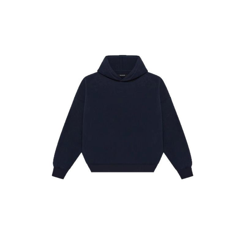 Unisex nan minimalistischer Kapuzenpullover ohne Kängurutasche mit überschnittener Schulter und geripptem Saum Nord Taschen