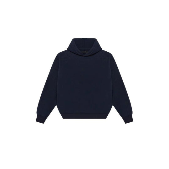 Unisex nan minimalistischer Kapuzenpullover ohne Kängurutasche mit überschnittener Schulter und geripptem Saum Nord Taschen