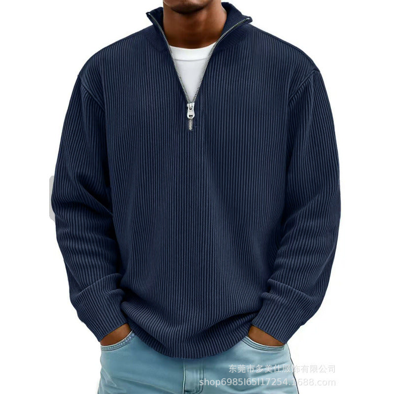 Herren Modischer Sweatpullover mit Reißverschluss Nord Taschen