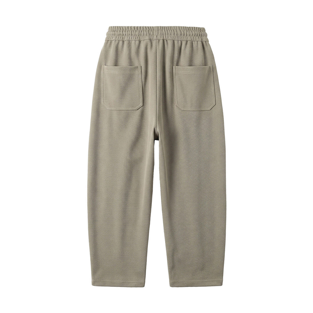 Damen Relaxed-Cropped Jogpant mit Tunnelzug, seitlichen Falten und Eingrifftaschen Nord Taschen