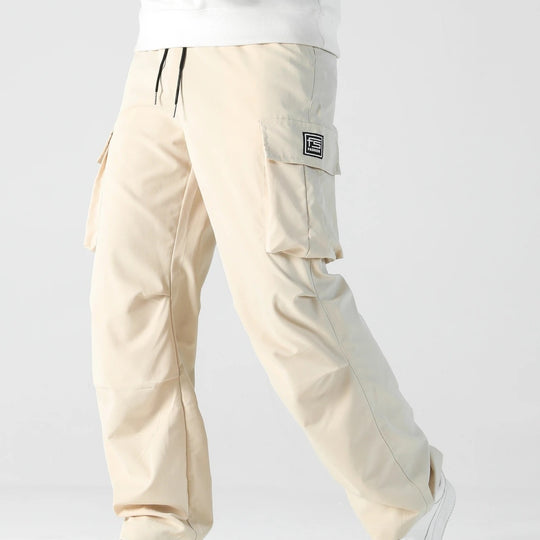 Herren Relaxed Cargo-Hose mit Tunnelzugbund, großen Klapp‑Utilitytaschen und geradem Bein Nord Taschen