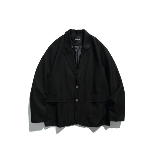 Herren Oversize Sakko aus fallendem Twill mit aufgesetzten Pattentaschen Nord Taschen