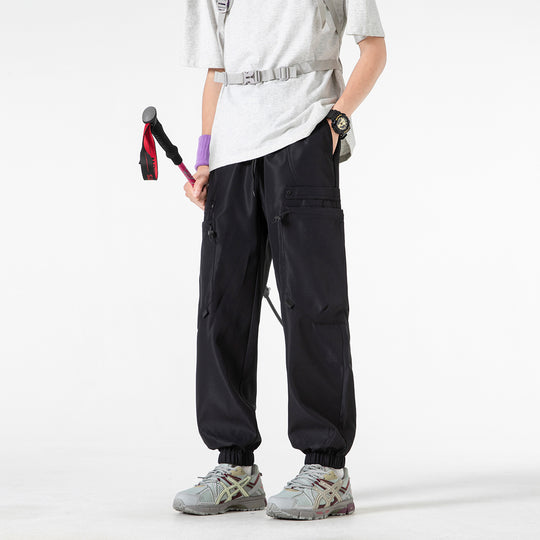 Herren Technische Cargo-Jogginghose mit elastischem Tunnelzugbund und multifunktionalen Klapptaschen Nord Taschen
