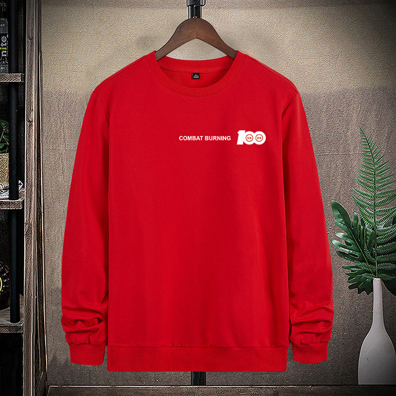 Herren Oversize-Sweatshirt mit Rundhalsausschnitt, minimalistischem Logoprint und gerippten Bündchen Nord Taschen