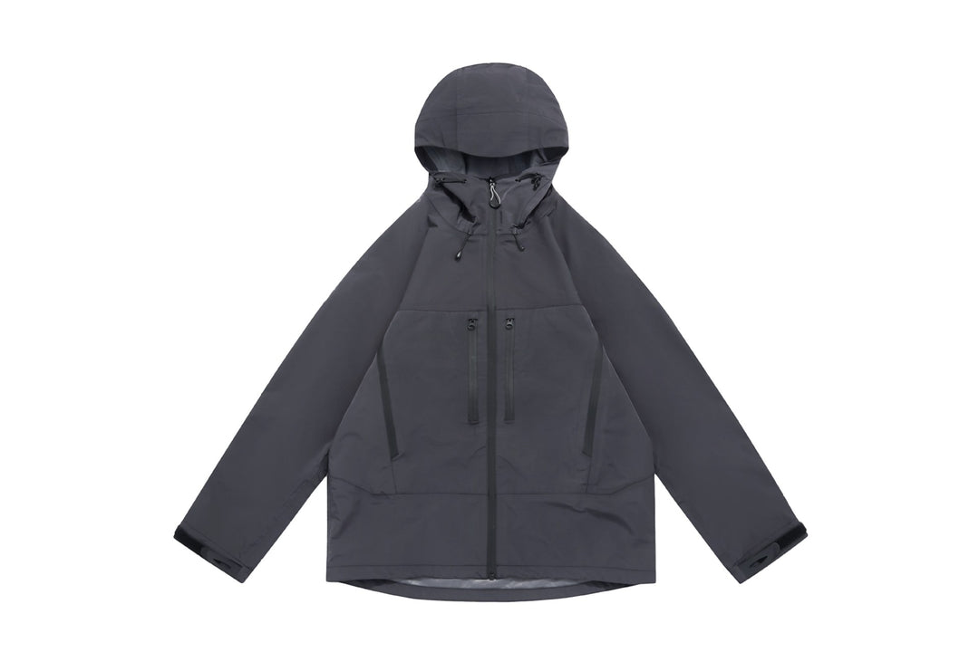 Unisex Technische Kapuzen-Outdoorjacke mit getapten Reißverschlüssen Nord Taschen