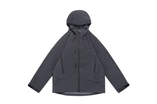 Unisex Technische Kapuzen-Outdoorjacke mit getapten Reißverschlüssen Nord Taschen