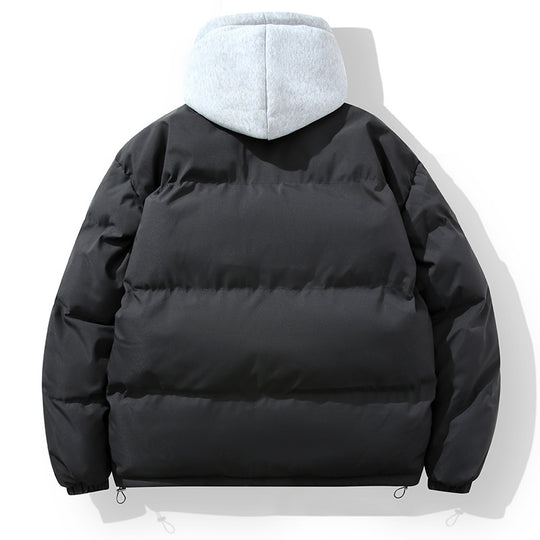 Herren wattierte Steppjacke mit integriertem Kapuzenlayer und verstellbarem Saum Nord Taschen