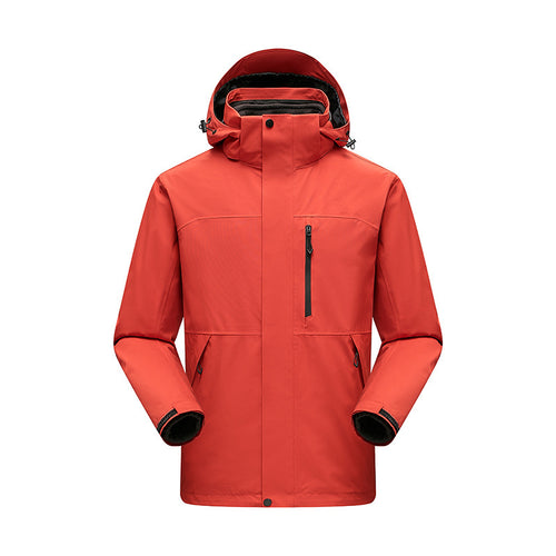 Herren Wasserabweisender Winterparka mit abnehmbarer Kapuze und getapten Nähten Nord Taschen