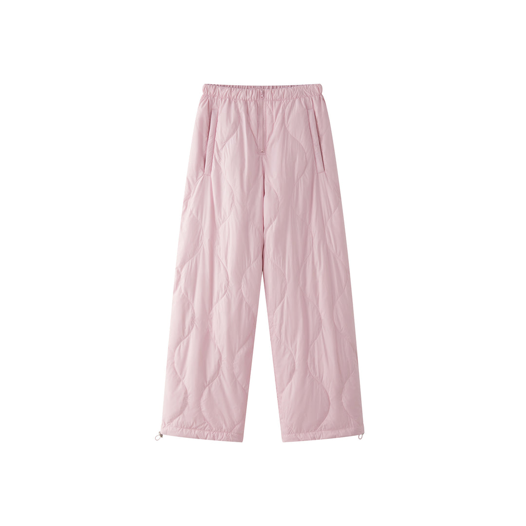 Damen Wattierte Cargo-Skihose mit weitem Ballon‑Schnitt und elastischem Bund Nord Taschen