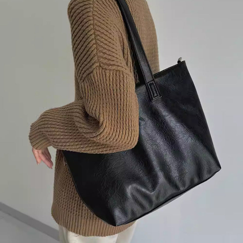 Damen Tote-Handtasche mit eleganter Struktur und geräumigem Innenraum Nord Taschen
