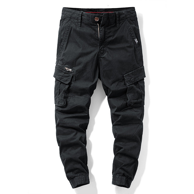 Herren Tapered‑Cargohose im Joggerstil mit Knieabnähern, Mehrfachtaschen und elastischen Knöchelbündchen Nord Taschen