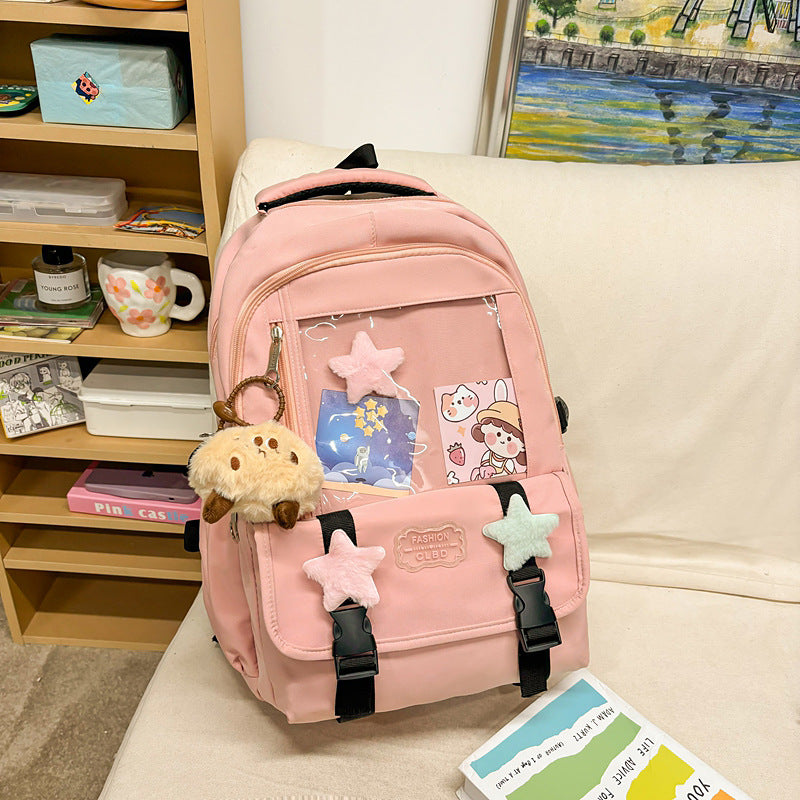 Damen stilvoller Rucksack mit transparentem Fach Nord Taschen