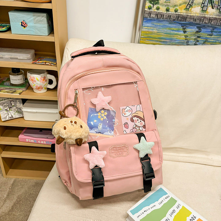 Damen stilvoller Rucksack mit transparentem Fach Nord Taschen