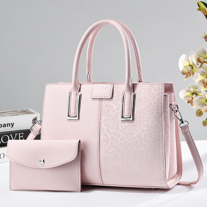 Damen modische Handtasche mit eleganter Struktur und abnehmbarer Clutch Nord Taschen