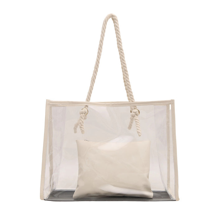 Damen transparente Tragetasche mit Innenbeutel Nord Taschen